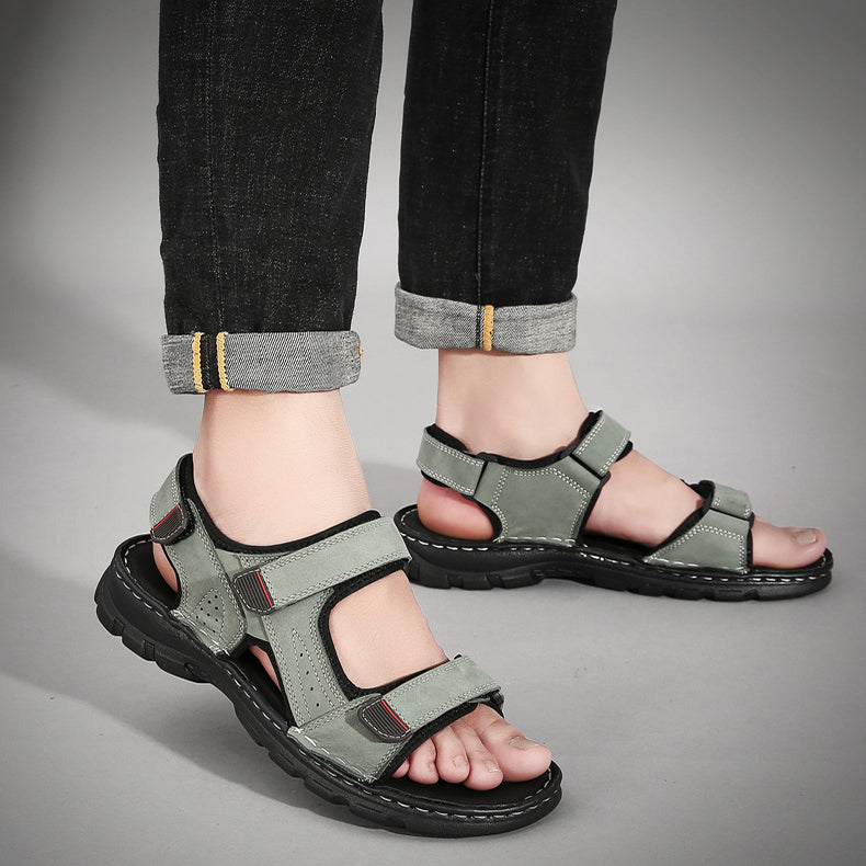 Summer Sandals Men's Velcro Sandals And Slippers