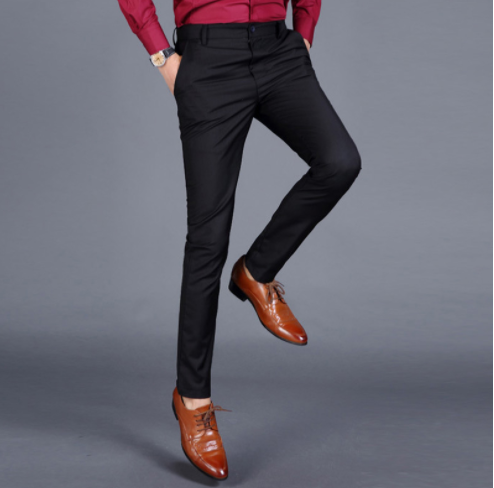 Men's slim business casual suit pants