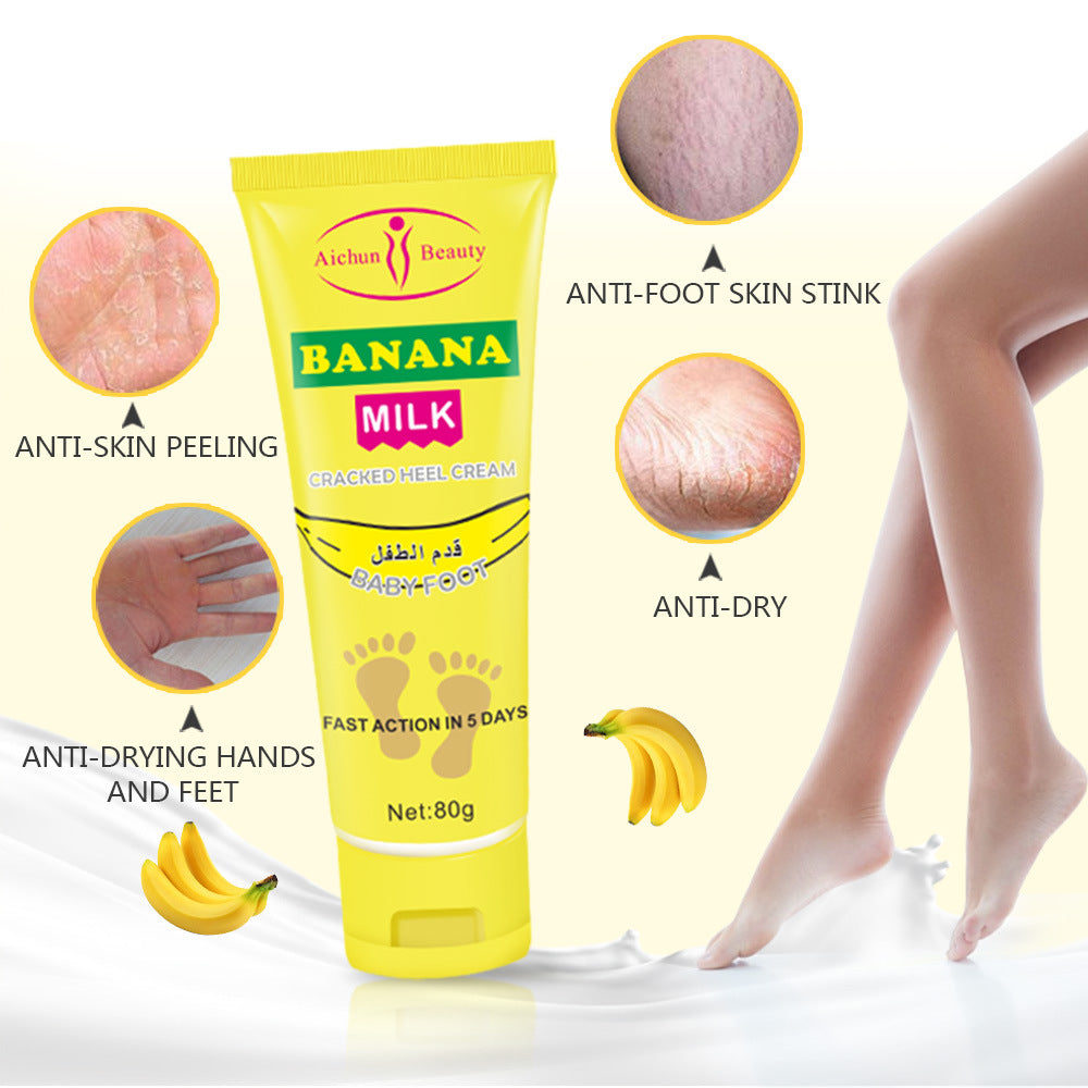 Banana Foot Cream Moisturizes And Prevents Cracking