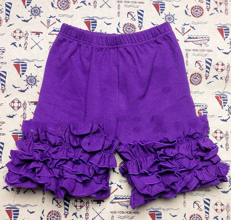 Girls' ruffled shorts