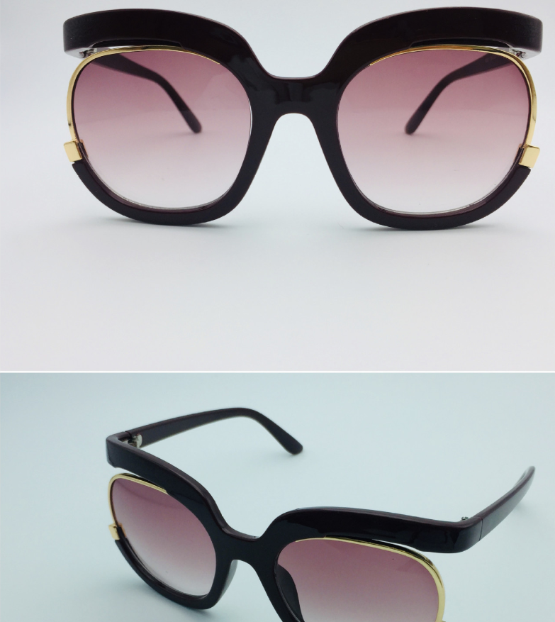 Female flying Sunglasses，Women Cat Eye Half Frame