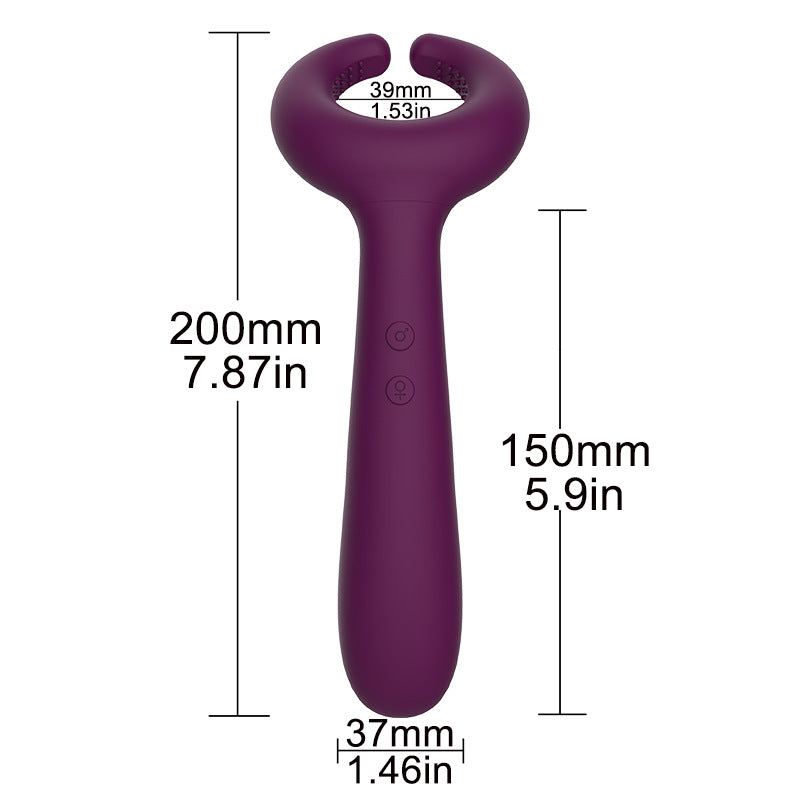 3 motor vibration lock fine ring female masturbation double head massage vibrator