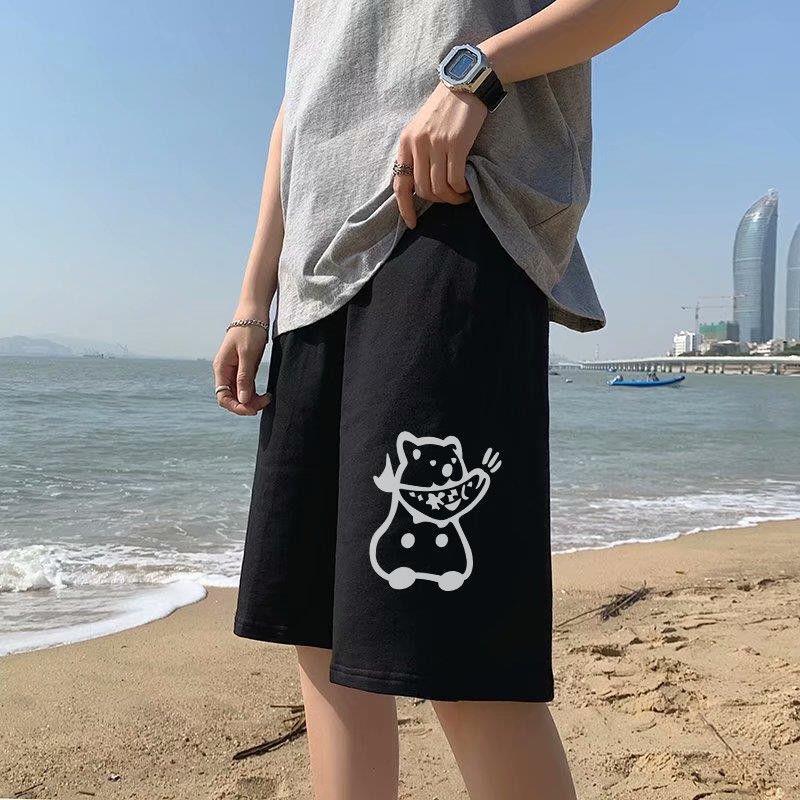 New Casual Pants Men''s Summer Shorts Men''s Korean Trend Loose  Hong Kong Style Straight Sports Pants