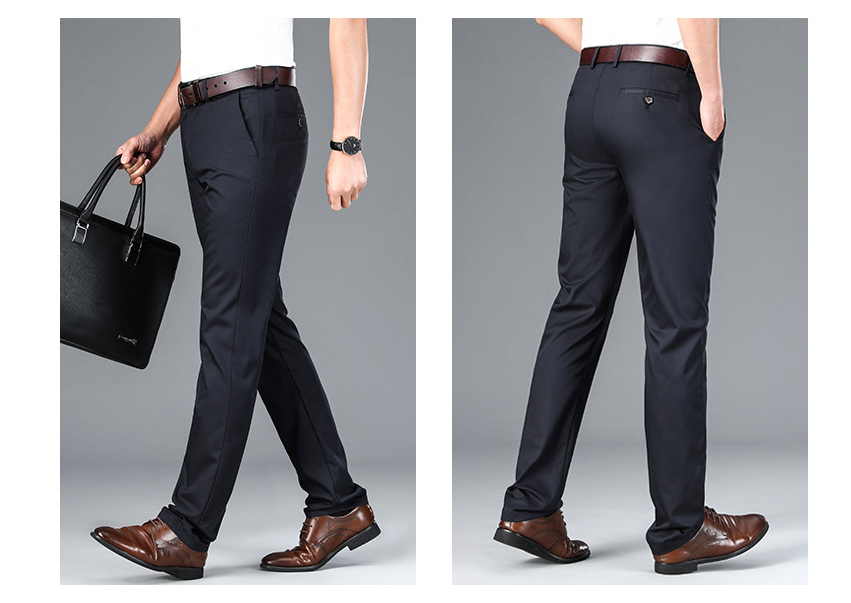 Men's loose straight business casual pants