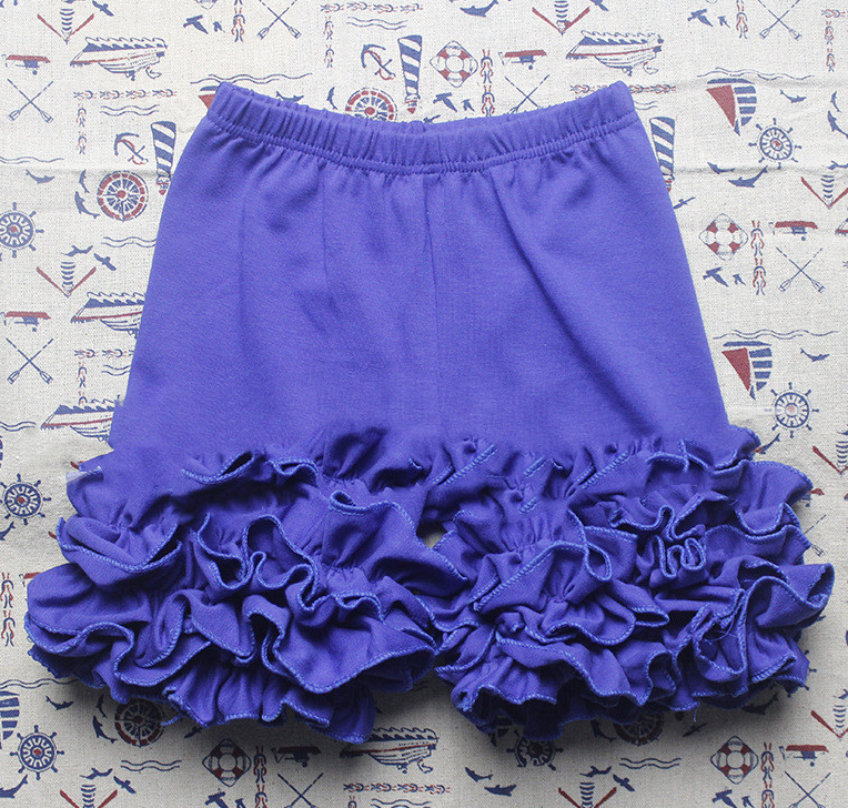 Girls' ruffled shorts