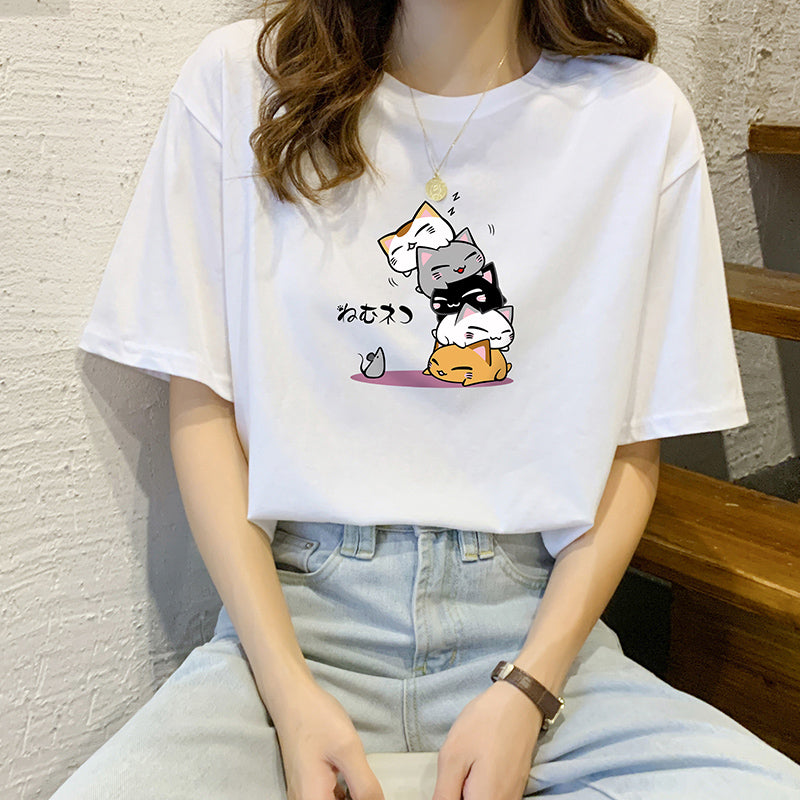 Women's summer cotton T-shirt