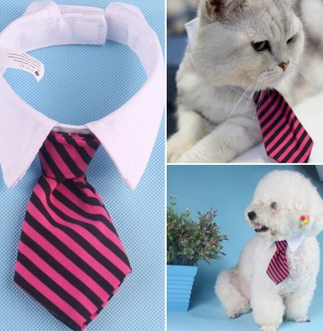 Pet bow tie tie child baby tie cartoon print small tie spot wholesale dog tie