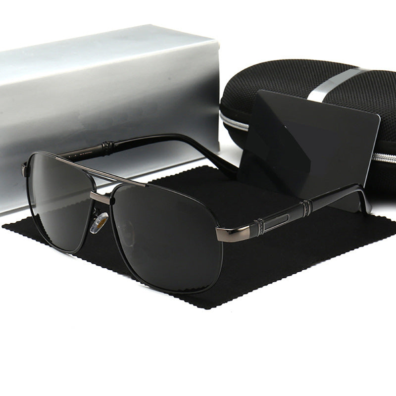 Men Sunglasses With Polarized Square Frames And Sunglasses With Sunglass