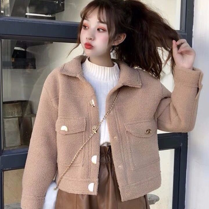 Loose All Match Short Student Jacket Autumn And Winter Jacket Women