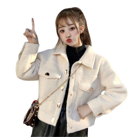 Loose All Match Short Student Jacket Autumn And Winter Jacket Women