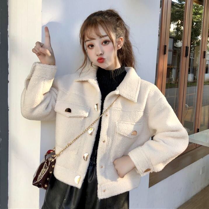 Loose All Match Short Student Jacket Autumn And Winter Jacket Women