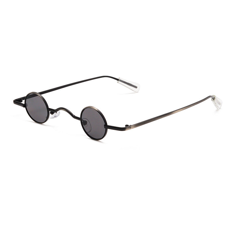 Retro Mini Sunglasses Round Men Metal