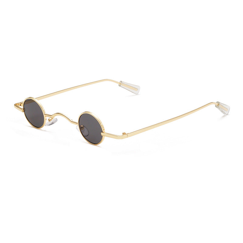 Retro Mini Sunglasses Round Men Metal