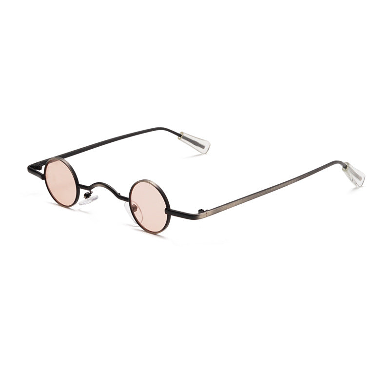 Retro Mini Sunglasses Round Men Metal