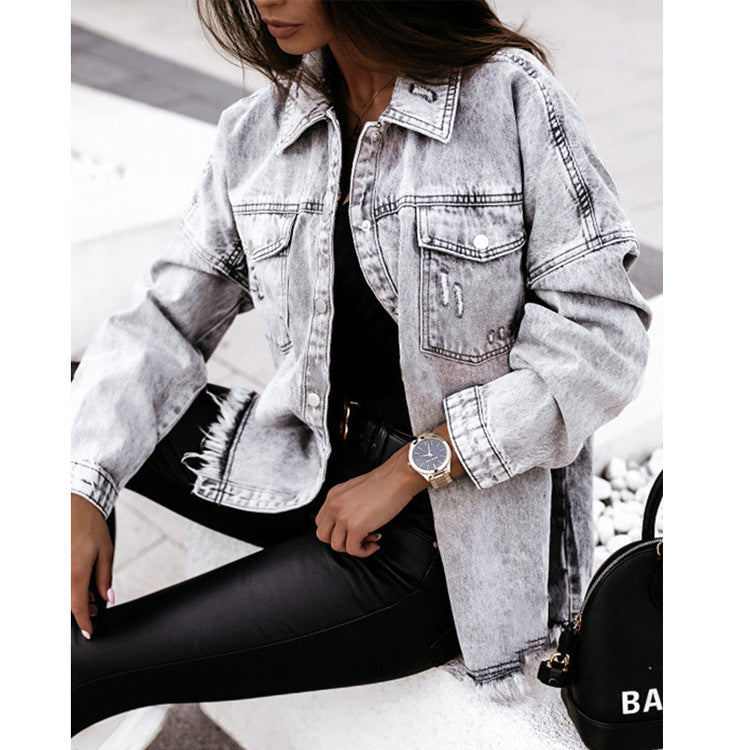 Loose Denim Jacket European And American Jacket