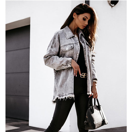 Loose Denim Jacket European And American Jacket