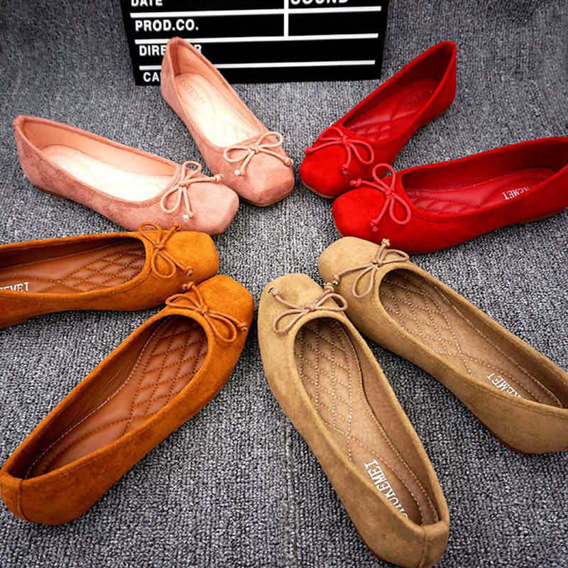 Women S Square Toe Flat Shoes