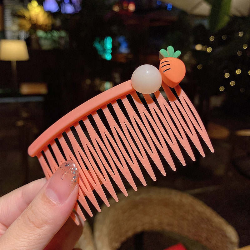 Girls' Bangs Hair Comb  Children'S Comb, Broken Hair Non-Slip Finishing Hair Accessories  Cute Princess Hairpin  Big Children