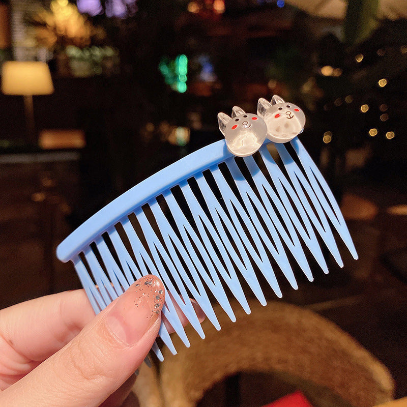 Girls' Bangs Hair Comb  Children'S Comb, Broken Hair Non-Slip Finishing Hair Accessories  Cute Princess Hairpin  Big Children