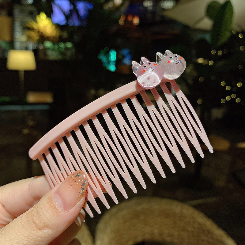 Girls' Bangs Hair Comb  Children'S Comb, Broken Hair Non-Slip Finishing Hair Accessories  Cute Princess Hairpin  Big Children