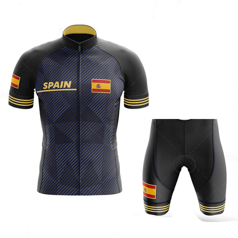 Short-sleeved Bib Cycling Jersey Suit Bicycle Men And Women