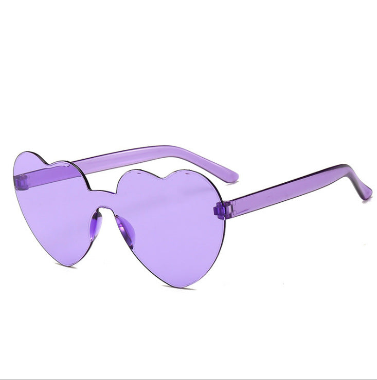 Ladies Love Shape Ocean Piece Personality One Piece Sunglasses