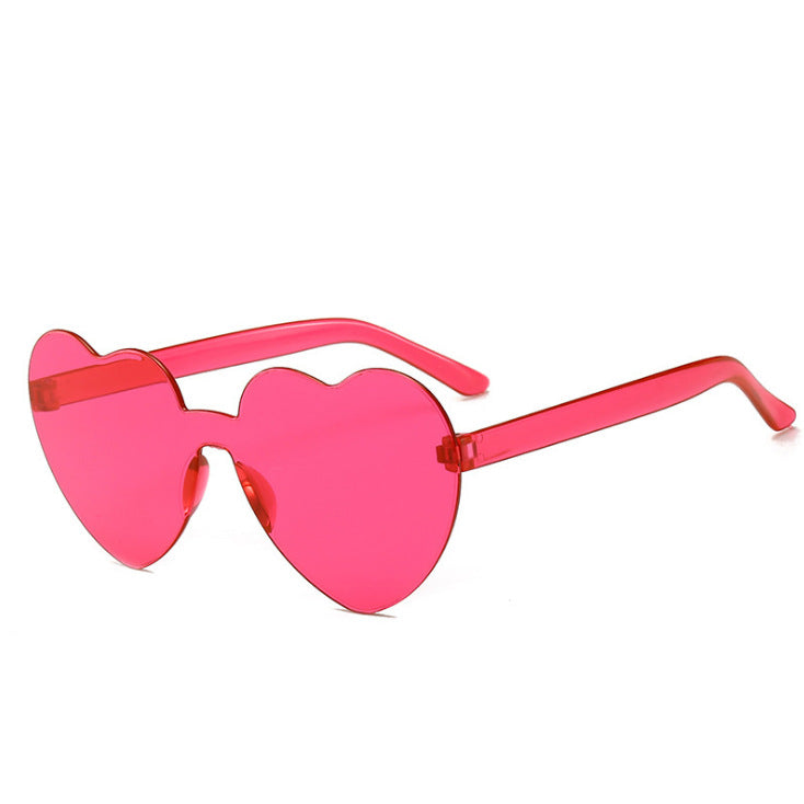 Ladies Love Shape Ocean Piece Personality One Piece Sunglasses