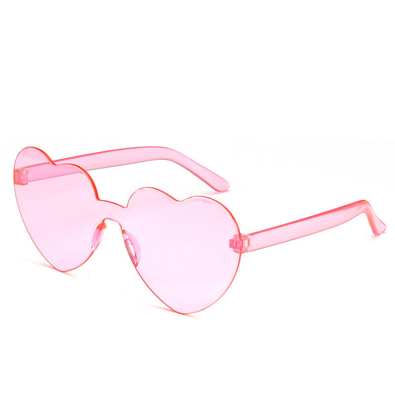 Ladies Love Shape Ocean Piece Personality One Piece Sunglasses