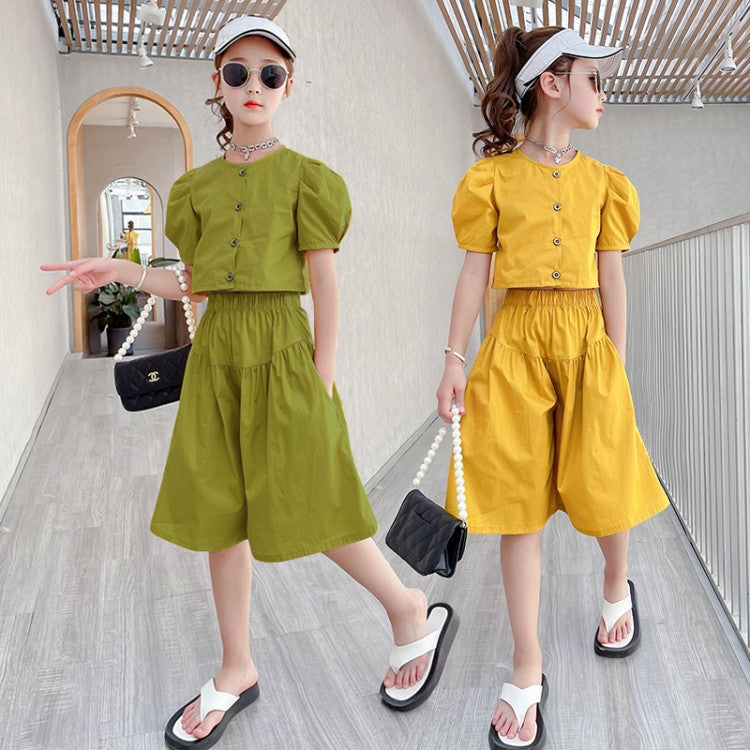 Big Children's Clothing Girls Korean Style Western Fashion Trendy Internet Celebrity Trend