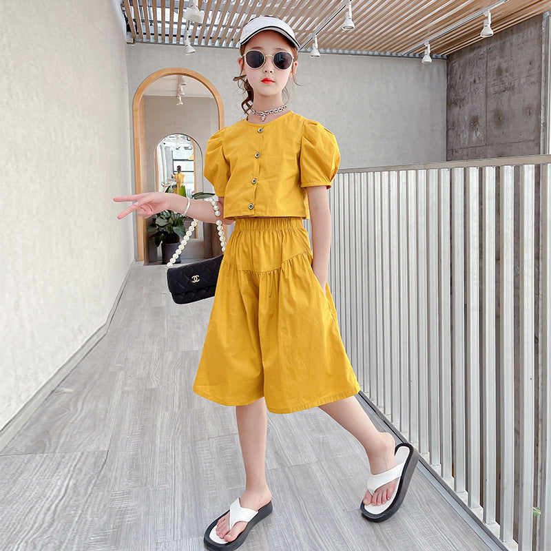 Big Children's Clothing Girls Korean Style Western Fashion Trendy Internet Celebrity Trend