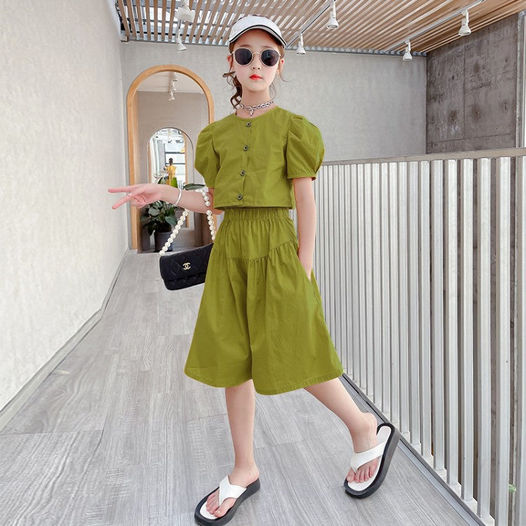 Big Children's Clothing Girls Korean Style Western Fashion Trendy Internet Celebrity Trend