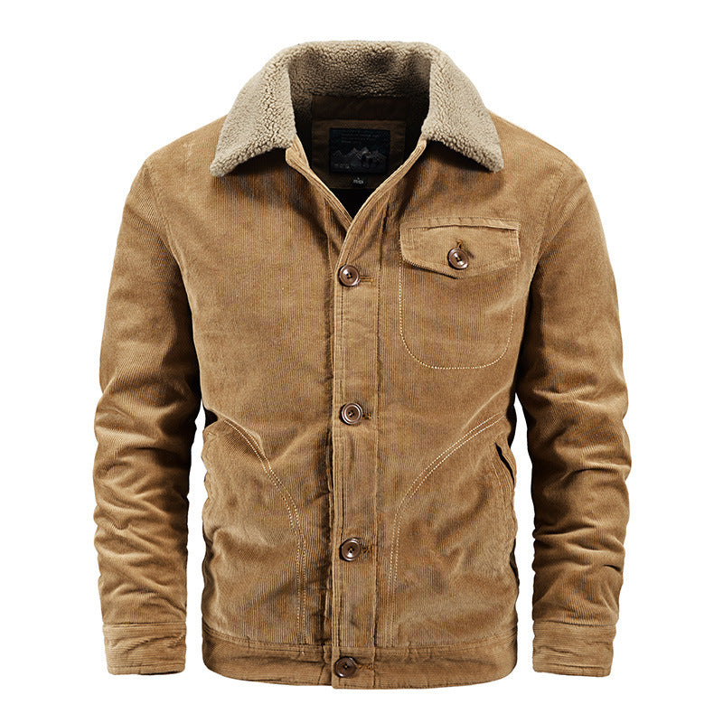 Corduroy coat for men casual