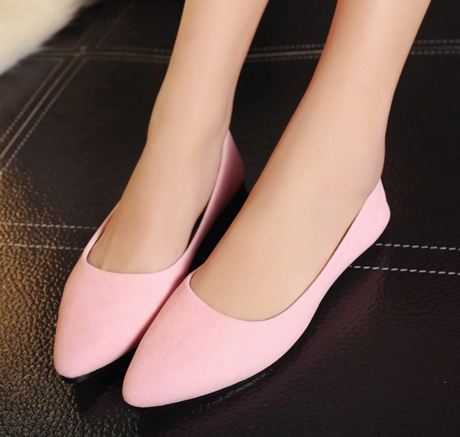 Scoop shoes black flat shoes