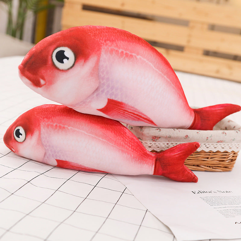 Imitation red rockfish pillow stuffed toy