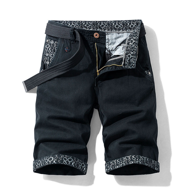 Digital Printing Workwear Casual Shorts For Young Men