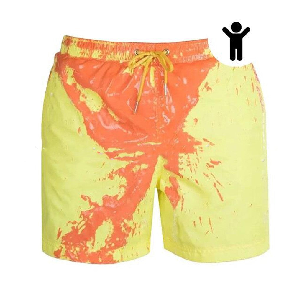 Magical Change Color Beach Shorts Summer Men Swimming Trunks Swimwear Swimsuit Quick Dry bathing shorts Beach Pant