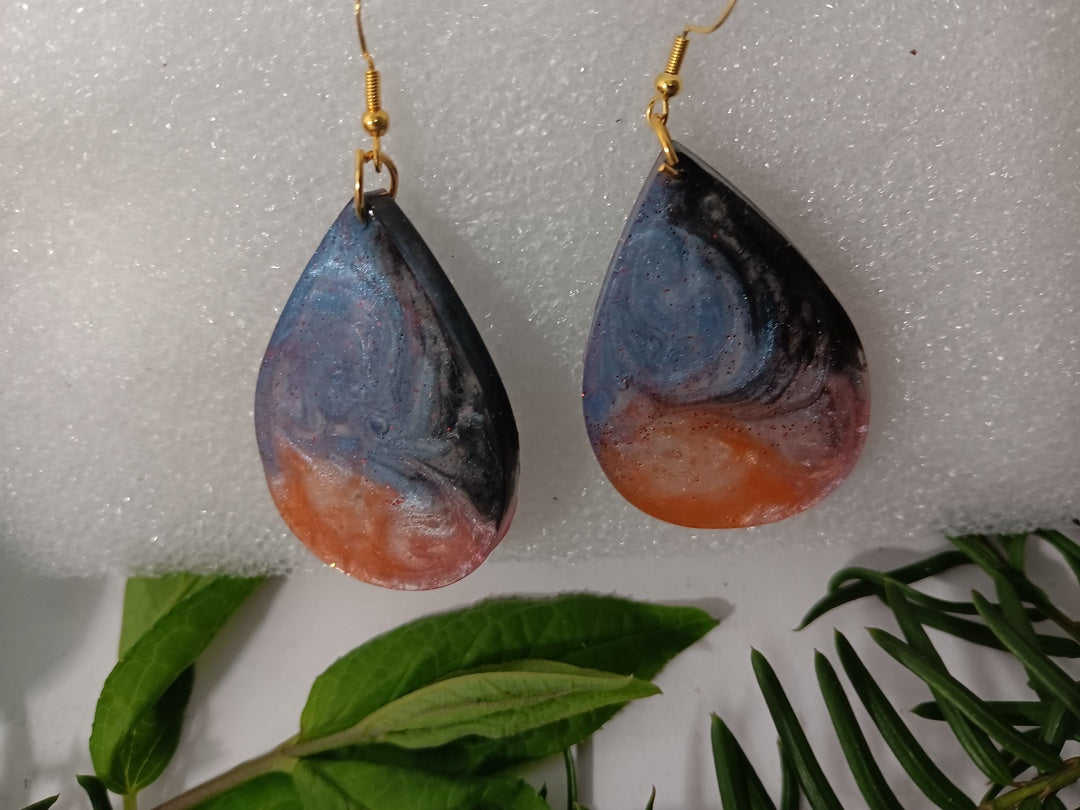 Handcrafted resin earrings for all occasions, handmade resin earrings for women, jewelry