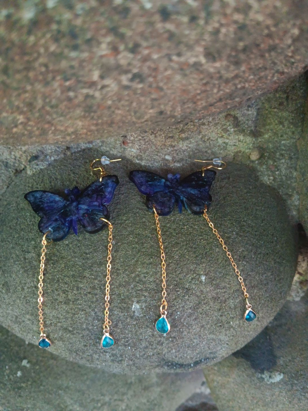 Butterfly earrings inspired by enchanting beauty of the natural word for mystical vivid touch to your jewelry collections.