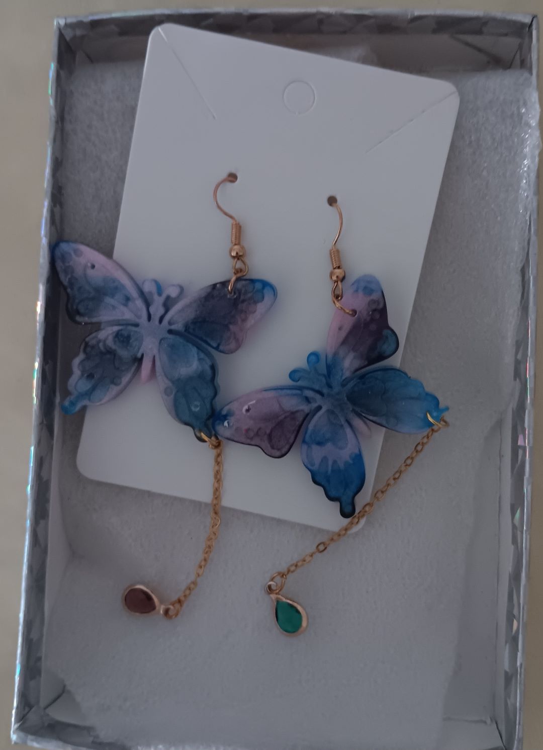 Butterfly earrings inspired by enchanting beauty of the natural word for mystical vivid touch to your jewelry collections.