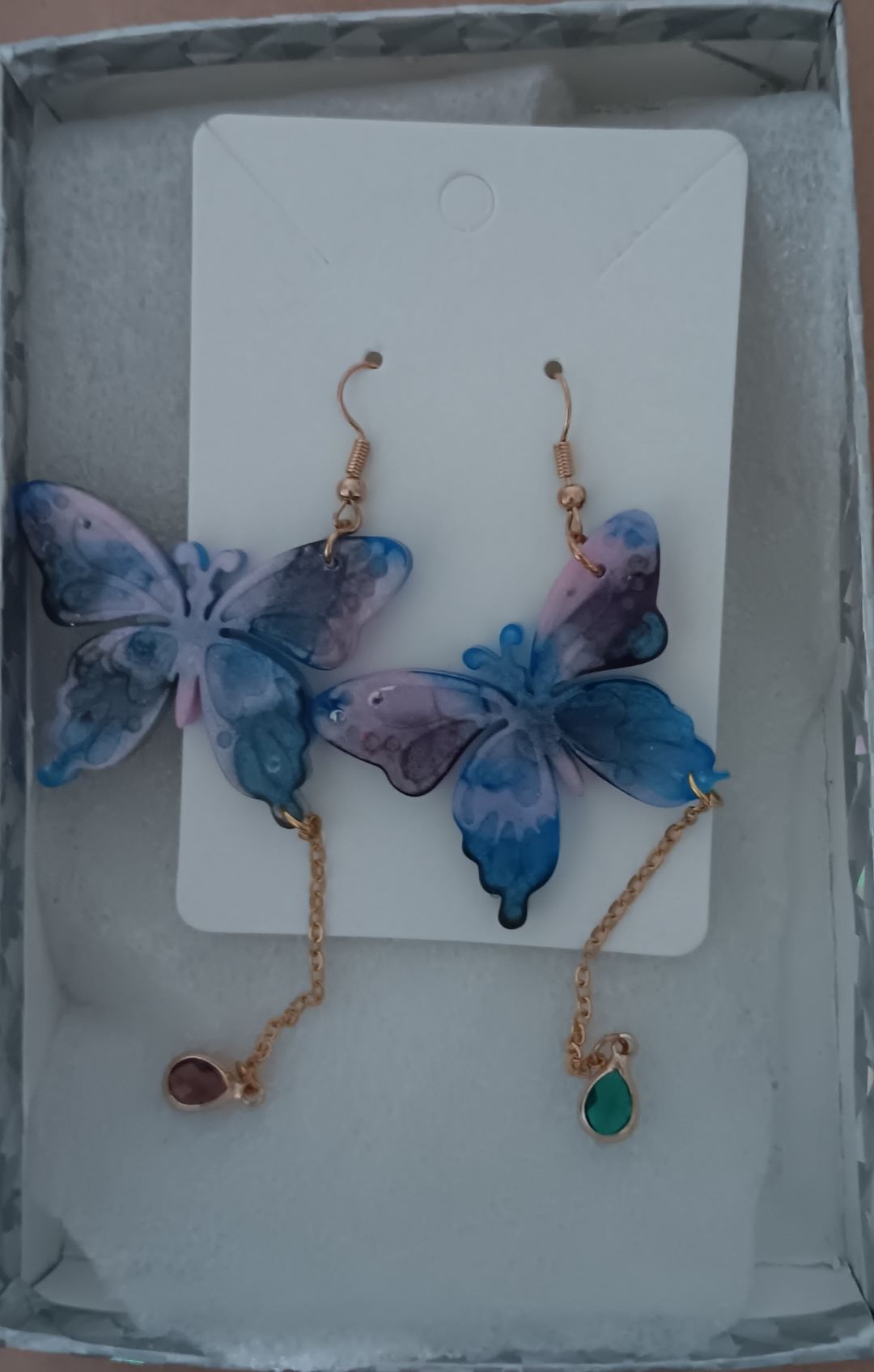 Butterfly earrings inspired by enchanting beauty of the natural word for mystical vivid touch to your jewelry collections.