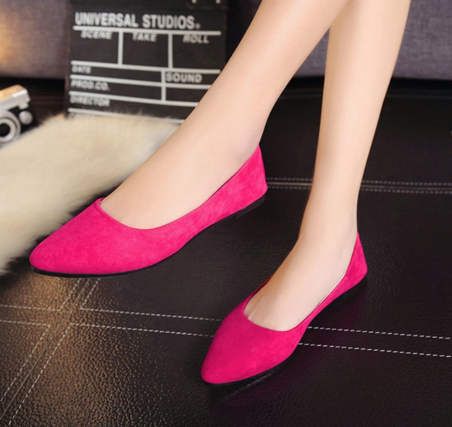 Scoop shoes black flat shoes