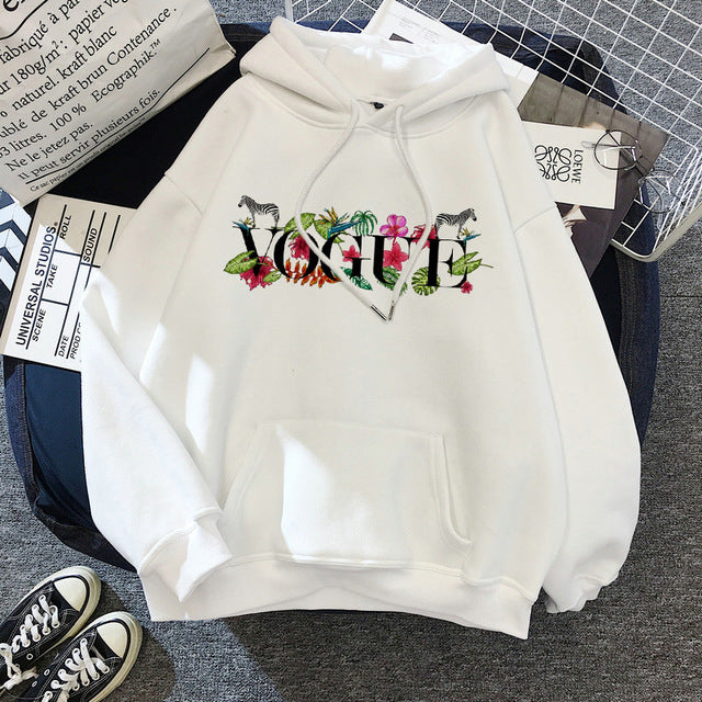 Winter Hoodies Women Loose Korean Style Harajuku Sweatshirt