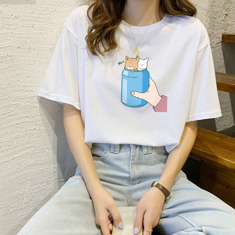 Women's summer cotton T-shirt