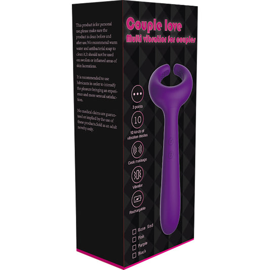 3 motor vibration lock fine ring female masturbation double head massage vibrator