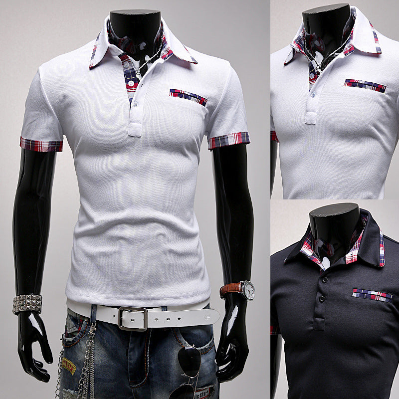 Youth business POLO shirt T-shirt short sleeve men