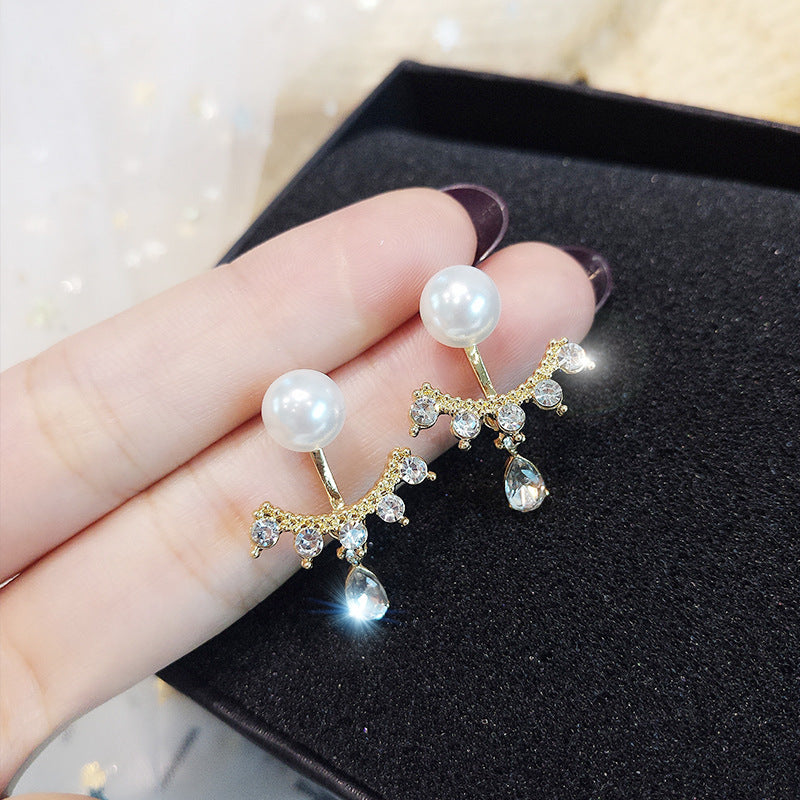 Frosty personality earrings women French earrings