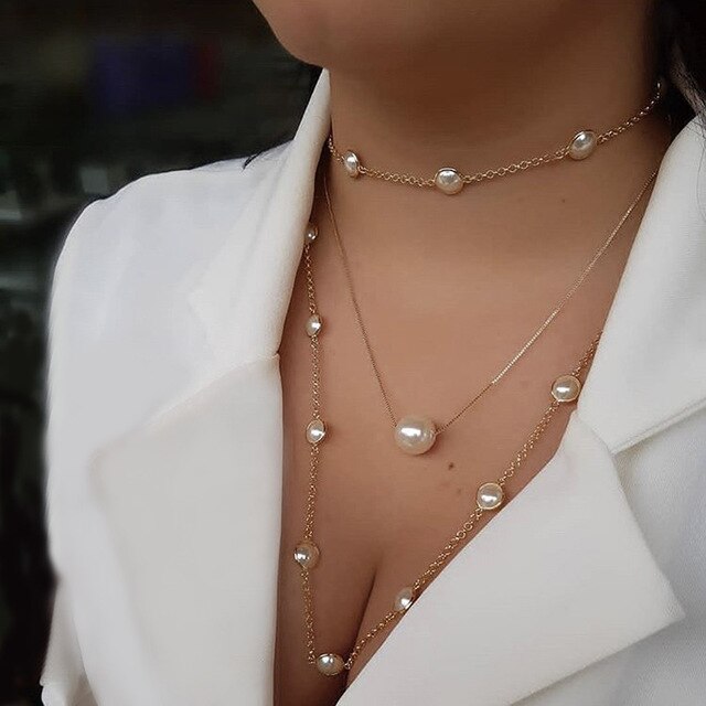 Collier en perle pour femmes