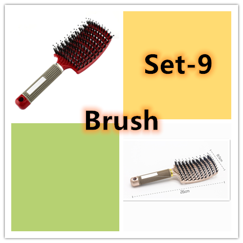 Hairbrush Anti Klit Brushy Haarborstel Women Detangler Hair Brush Bristle Nylon Scalp Massage  Teaser Hair Brush Comb