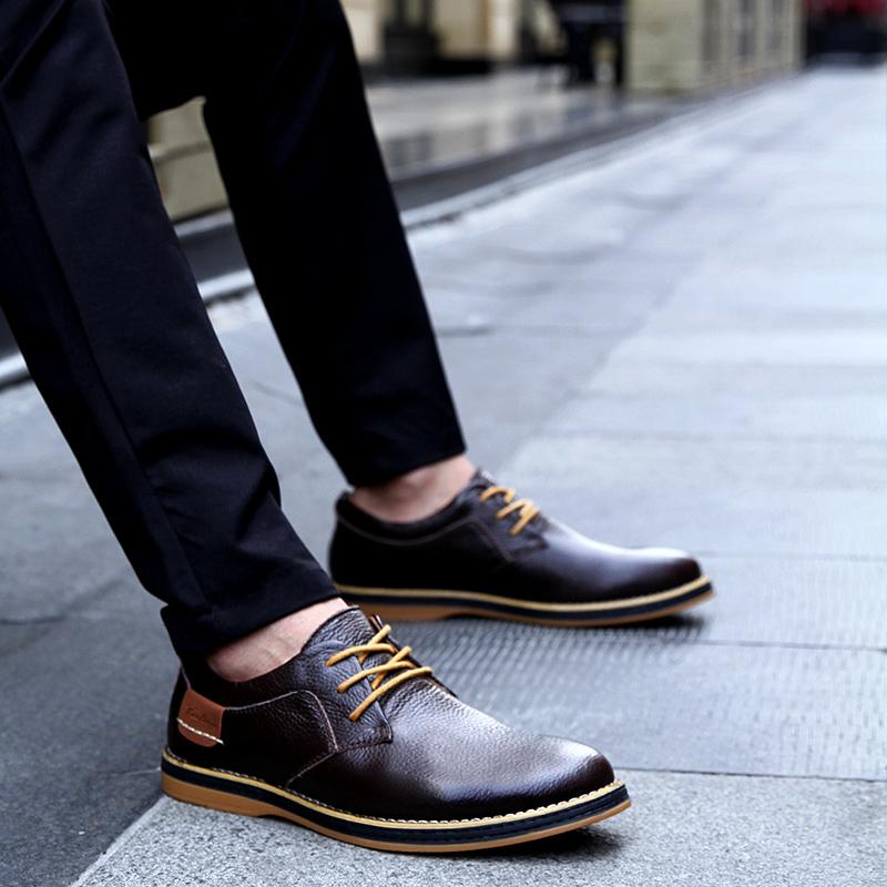 Chaussures en cuir Fashion pur hommes