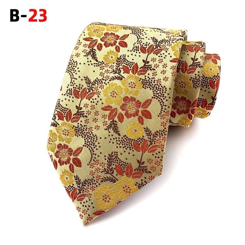 Tie New Paisley Polyester Men's Big Flower Tie Suit Wedding Best Man Tie Formal Wear